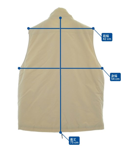 BURLAP OUTFITTER（バーラップアウトフィッター）ダウンジャケット/ダウンベスト ベージュ サイズ:L メンズ/2200647421024