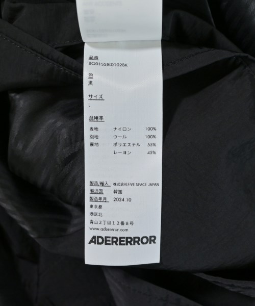 ADER error（アーダーエラー）カジュアルジャケット 黒 サイズ:L メンズ/2200695504106