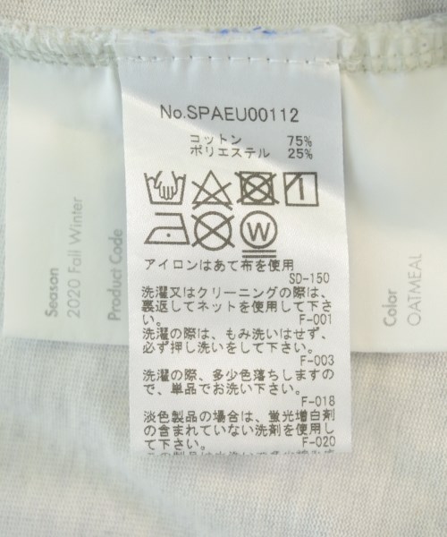 ADER error（アーダーエラー）Tシャツ・カットソー グレー サイズ:A1(S位) メンズ/2200701524111