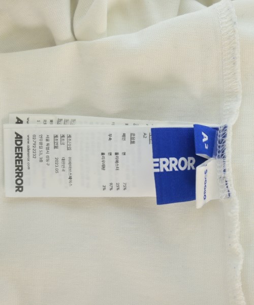 ADER error（アーダーエラー）Tシャツ・カットソー 白 サイズ:A2(M位) メンズ/2200657697068