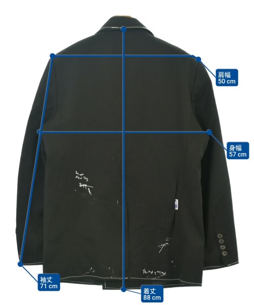 ADER error（アーダーエラー）カジュアルジャケット 黒 サイズ:A1(S位) メンズ/2200649348015