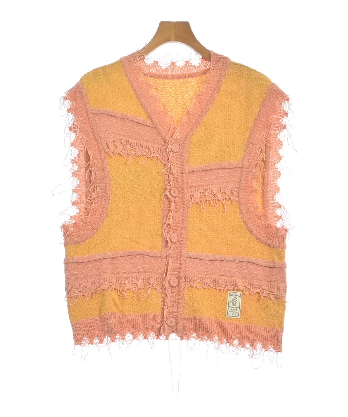 ader error ニットカーディガン ADER error（アーダーエラー）カーディガン オレンジ サイズ:A1(S位