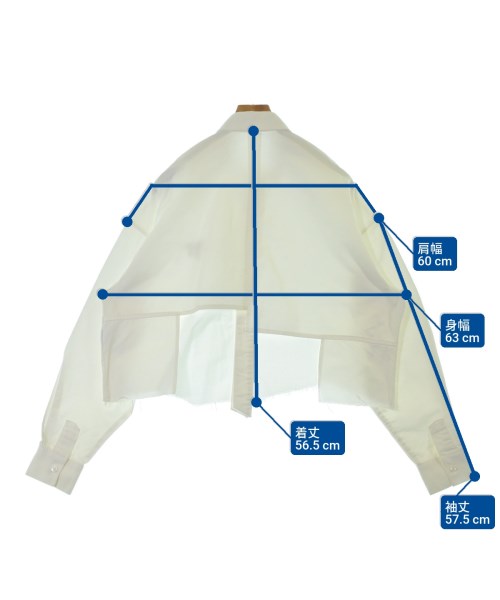 ADER error（アーダーエラー）カジュアルシャツ 白 サイズ:F メンズ/2200646973234