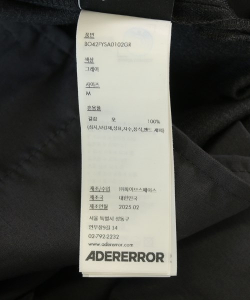 ADER error（アーダーエラー）その他 黒 サイズ:M メンズ/2200704965010