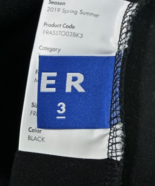 ADER error（アーダーエラー）Tシャツ・カットソー 黒 サイズ:F メンズ/2200662536192