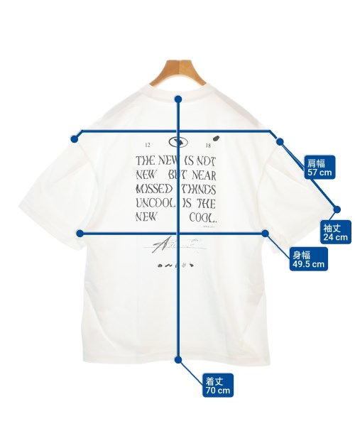 ADER error（アーダーエラー）Tシャツ・カットソー 白 サイズ:L メンズ/2200667669338