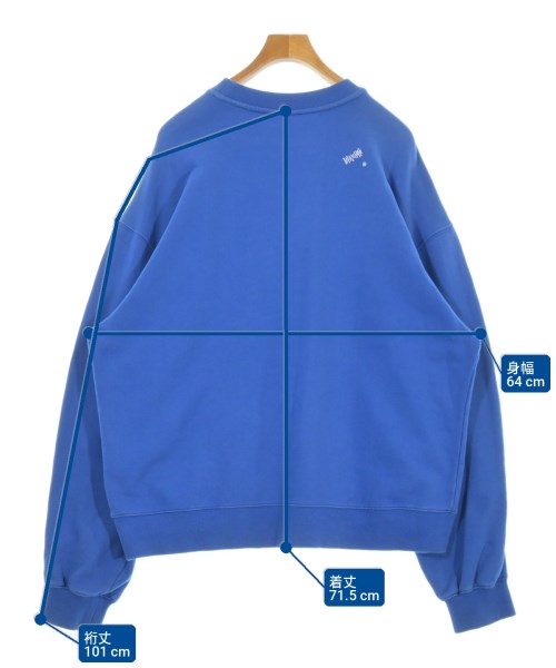 ADER error（アーダーエラー）スウェット 青 サイズ:3(L位) メンズ/2200736857055