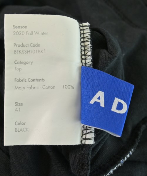 ADER error（アーダーエラー）Tシャツ・カットソー 黒 サイズ:A1(S位) メンズ/2200726150142
