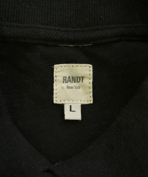 RANDT（アールアンドティー）ポロシャツ 黒 サイズ:L メンズ/2200682151269