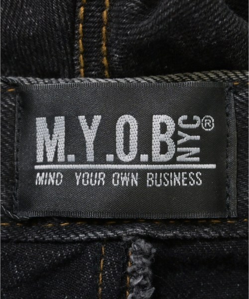 M.Y.O.B NYC（エムワイオービーエヌワイシー）デニムパンツ 黒 サイズ:F レディース/2200618318025