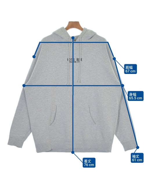 HOTEL BLUE（ホテルブルー）パーカー グレー サイズ:XL メンズ/2200677155036