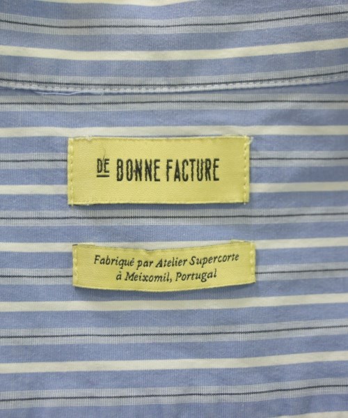 DE BONNE FACTURE（デボンファクチャー）カジュアルシャツ 青 サイズ:M メンズ/2200658759079