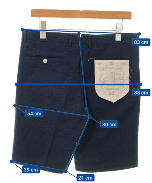 Williamsburg&Co.（ウィリアムズバーグアンドコー）ショートパンツ 紺 サイズ:32(L位) メンズ/2200406773098
