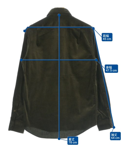 RALPH LAUREN PURPLE LABEL（ラルフローレンパープルレーベル）カジュアルシャツ カーキ サイズ:S メンズ/2200688601034
