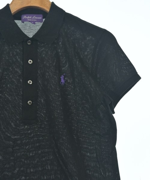 RALPH LAUREN PURPLE LABEL（ラルフローレンパープルレーベル）ポロシャツ 黒 サイズ:M レディース/2200716782063
