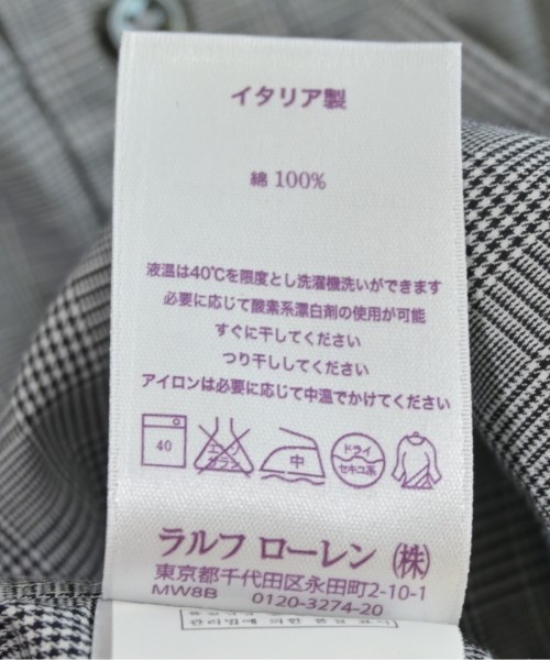 RALPH LAUREN PURPLE LABEL（ラルフローレンパープルレーベル）カジュアルシャツ グレー サイズ:15(S位) メンズ/2200709218012