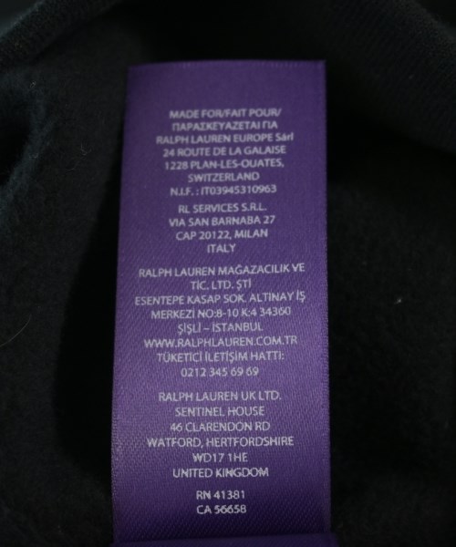 RALPH LAUREN PURPLE LABEL（ラルフローレンパープルレーベル）パーカー 黒 サイズ:M メンズ/2200734455048
