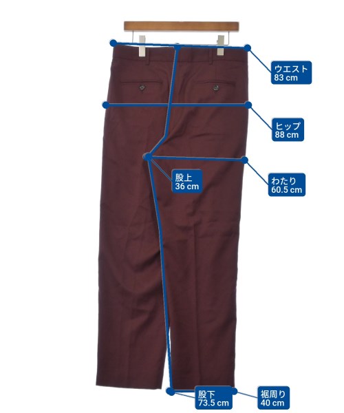 AIME LEON DORE（エメレオンドレ）スラックス 赤 サイズ:M メンズ/2200629543133