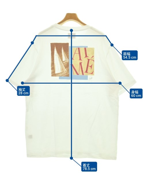 AIME LEON DORE（エメレオンドレ）Tシャツ・カットソー 白 サイズ:XXL メンズ/2200728204270