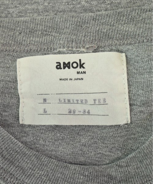 amok（アモック）Tシャツ・カットソー グレー サイズ:L メンズ/2200462475387