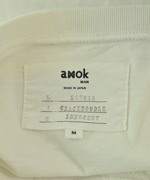 amok（アモック）Tシャツ・カットソー 白 サイズ:M メンズ/2200678794081