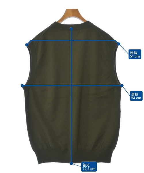 WEWILL（ウィーウィル）ベスト カーキ サイズ:-(L位) メンズ/2200641328084