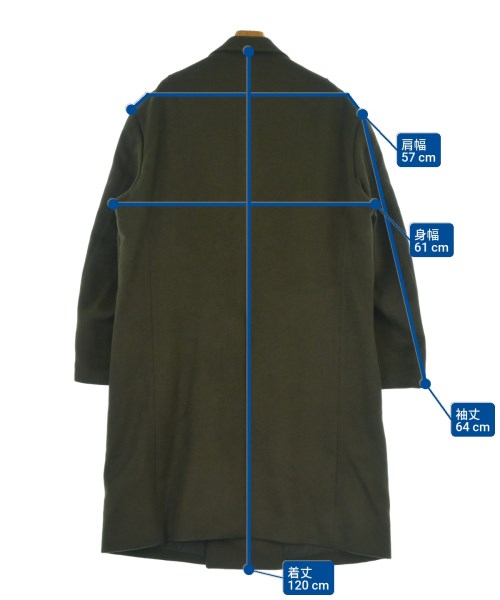 WEWILL（ウィーウィル）チェスターコート カーキ サイズ:3(L位) メンズ/2200628287038