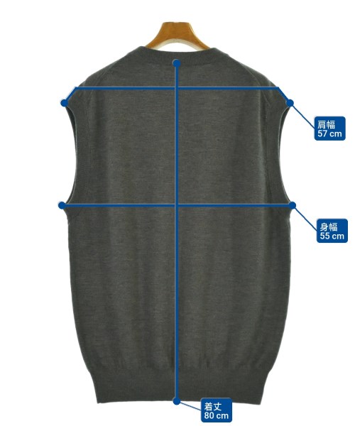 WEWILL（ウィーウィル）ベスト グレー サイズ:F メンズ/2200661565117