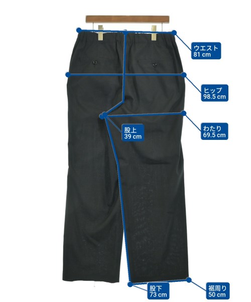 WEWILL（ウィーウィル）スラックス 黒 サイズ:-(S位) メンズ/2200661565193