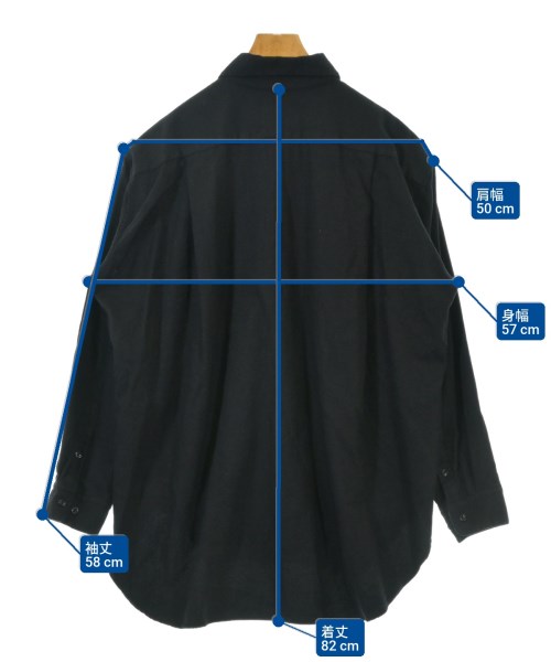 WEWILL（ウィーウィル）カジュアルシャツ 黒 サイズ:3(L位) メンズ/2200662536031