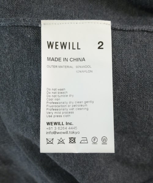WEWILL（ウィーウィル）ニット・セーター グレー サイズ:2(M位) メンズ/2200730647010