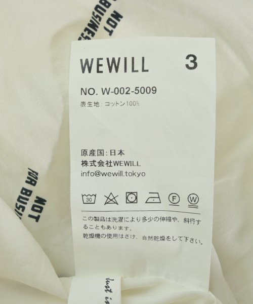 WEWILL（ウィーウィル）カジュアルシャツ 白 サイズ:3(L位) メンズ/2200721181103