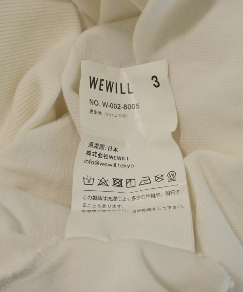 WEWILL（ウィーウィル）スウェット 白 サイズ:3(L位) メンズ/2200721181226