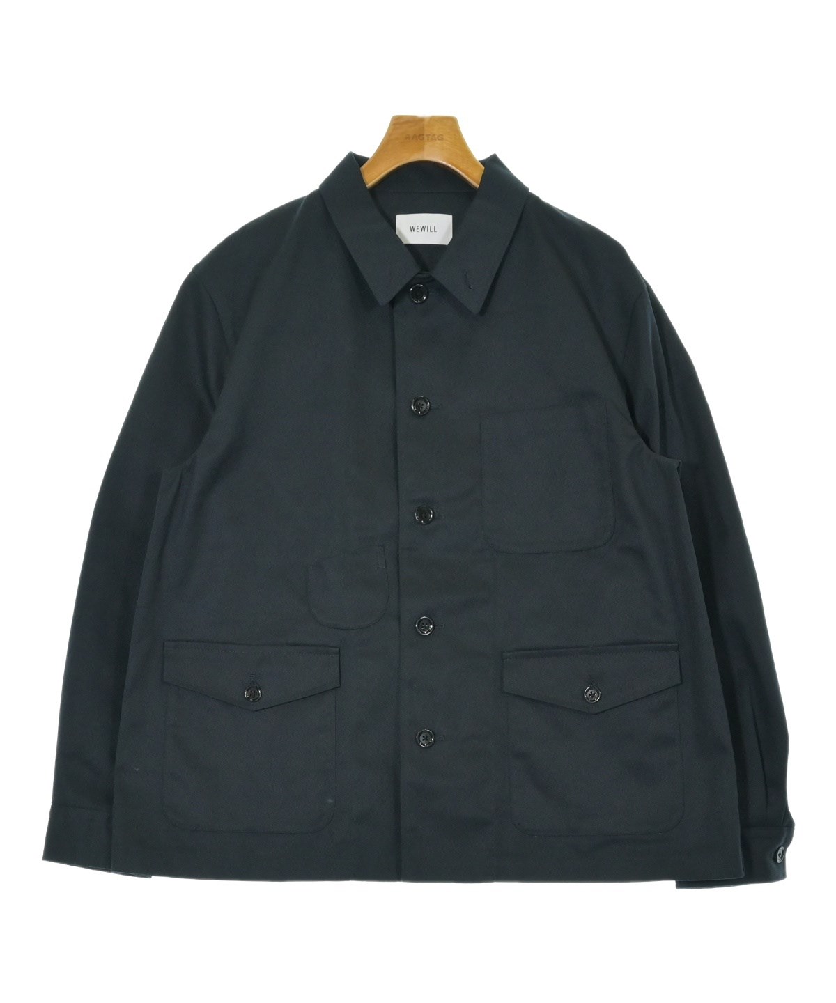 【値引交渉不可】WEWILLハンティングジャケット/カバーオール(裏付き) WEWILL（ウィーウィル）カバーオール 紺 サイズ:-(XL位) メンズ
