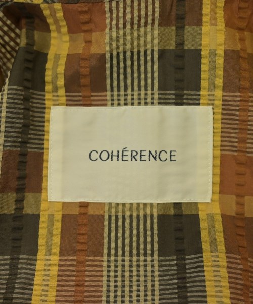 COHERENCE（コヒーレンス）カジュアルジャケット 茶 サイズ:S メンズ/2200640746100