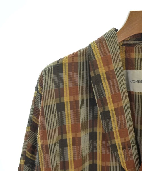 COHERENCE（コヒーレンス）カジュアルジャケット 茶 サイズ:S メンズ/2200640746100