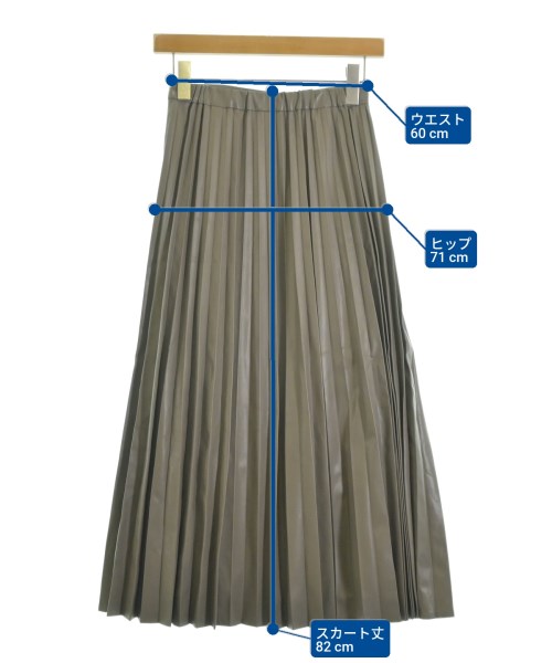 SHIPS colors（シップスカラーズ）ロング・マキシ丈スカート グレー サイズ:S レディース/2200632326037