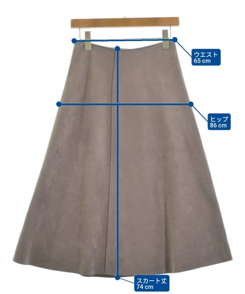 SHIPS colors（シップスカラーズ）ロング・マキシ丈スカート 紫 サイズ:M レディース/2200627462016