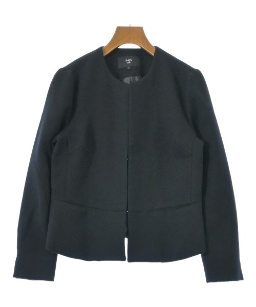 SHIPS colors(シップスカラーズ)ノーカラージャケット 紺 サイズ:S/2200671338015