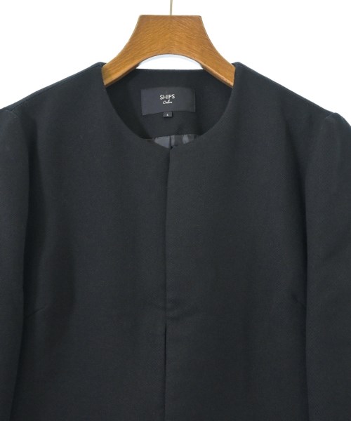 SHIPS colors（シップスカラーズ）ノーカラージャケット 紺 サイズ:S レディース/2200671338015