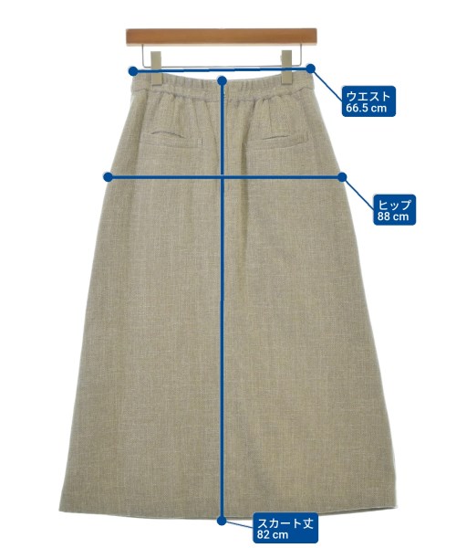 SHIPS colors（シップスカラーズ）ロング・マキシ丈スカート ベージュ サイズ:M レディース/2200648507055