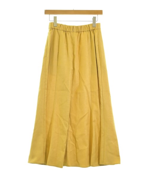 SHIPS colors（シップスカラーズ）ロング・マキシ丈スカート 黄 サイズ:M レディース/2200656644056