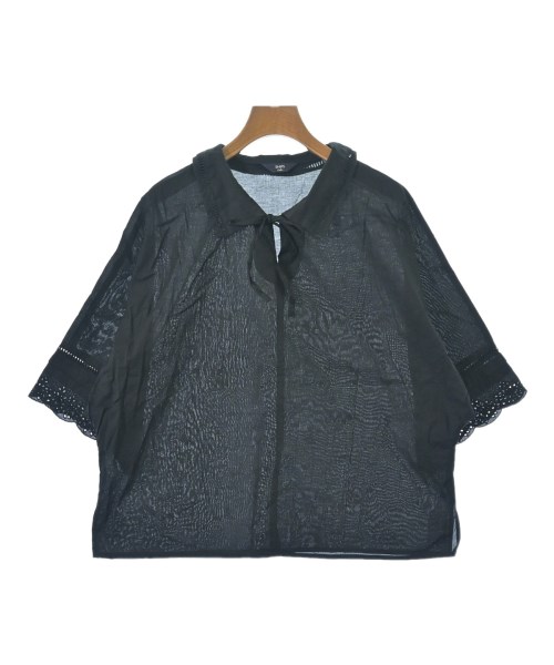 SHIPS colors(シップスカラーズ)ブラウス 黒 サイズ:F/2200659106094