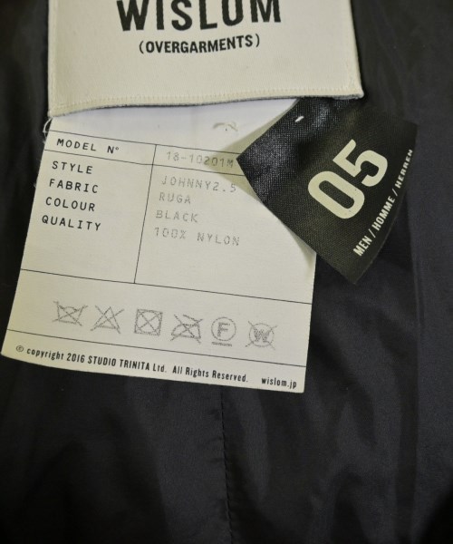 WISLOM（ウィズロム）ダウンジャケット/ダウンベスト 黒 サイズ:05(L位) メンズ/2200660606194