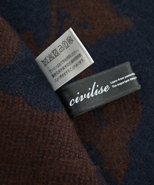 civilise（シビリゼ）マフラー 紺 サイズ:- レディース/2200613102124