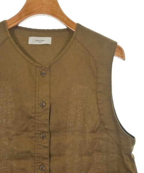 doux bleu（ドゥブルー）ベスト 茶 サイズ:F レディース/2200622977164