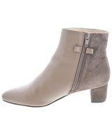 Riz raffinee（リズラフィーネ）ブーティ 茶 サイズ:23.5cm レディース/2200668524193