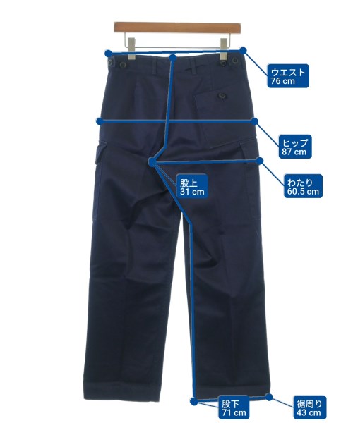 ROYAL NAVY（ロイヤルネイビー）カーゴパンツ 紺 サイズ:80(M位) メンズ/2200707812076