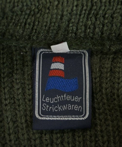 LEUCHTFEUER-STRICKWAREN（ロイフトホイヤーシュトリックワーレン）ニット・セーター カーキ サイズ:38(M位) メンズ/2200724856152