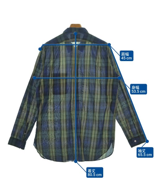 KIYONAGA&CO.（キヨナガアンドコー）カジュアルシャツ 青 サイズ:L メンズ/2200628871084